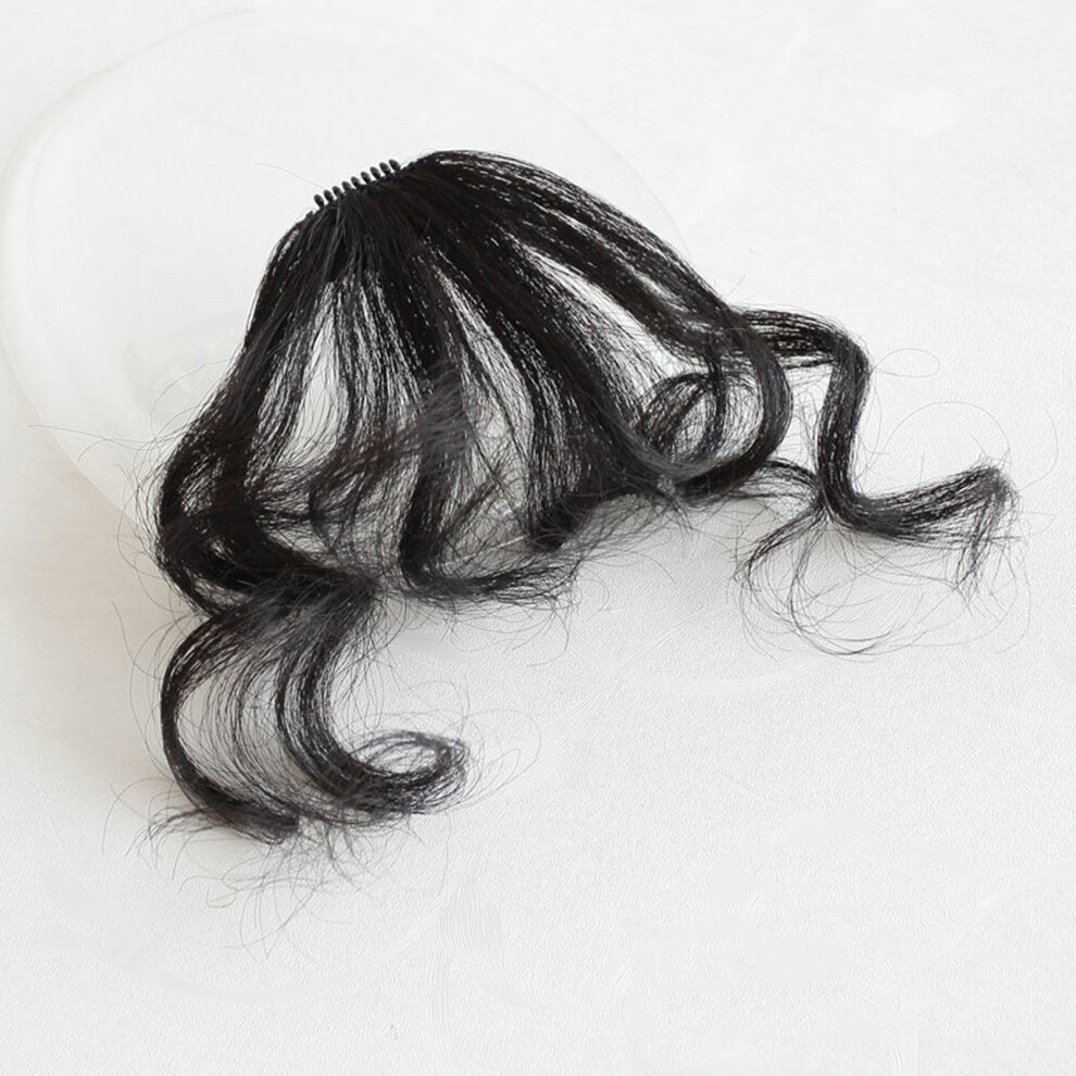 Phui-Pet-Supplies (Black) Clip-On Curly Bangs Hairpiece For Girls