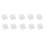 10pcs XDA Profile Transparent Keycaps for MX Mechanical Keyboards Blank PC Caps 2