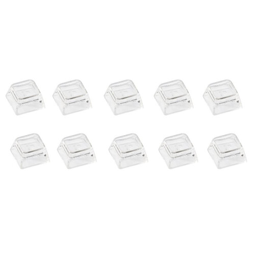 10pcs XDA Profile Transparent Keycaps for MX Mechanical Keyboards Blank PC Caps 1