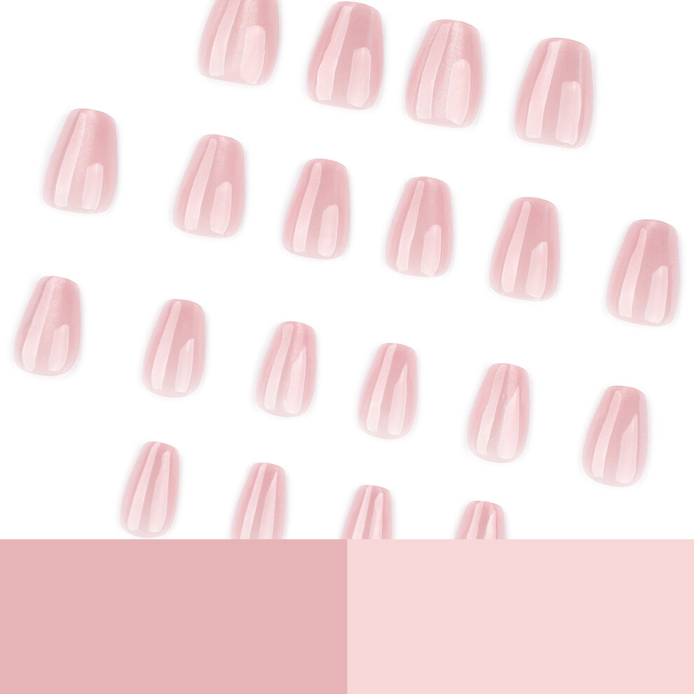 Reach-Tools 24Pcs Glitter Cat Eye Press On Nails For Party Wedding