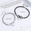 Bracelets assortis pour couples de femmes, ensemble ajustable de 2 4