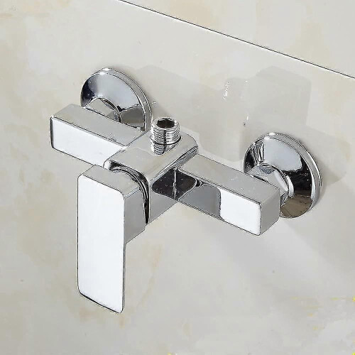 Mitigeur de douche mural chromé moderne pour eau chaude et froide 2