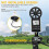 Oplaadbare Anemometer, Draagbare Digitale  Touch Windsnelheidsmeter, Draagbare CFM Windsnelheidsmeter voor Luchtsnelheid 6
