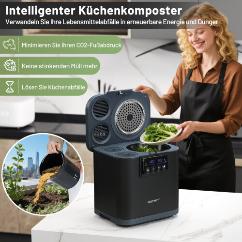 Electric Kitchen Composter, 4L Capacity, Odor Control Filters 2