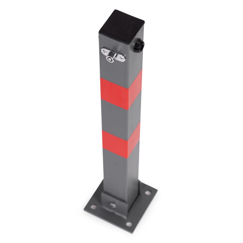 Poste de aparcamiento plegable con llave, 60 cm de hierro 2