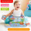 (Green)Prone Support Pillow For Babies With Fabric Mirror Book And Rattle Musical 4
