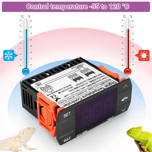 STC-3000 110V-220V 30A Press Digital Temperature Controller Thermostat with Sensor Controlling Tool 2