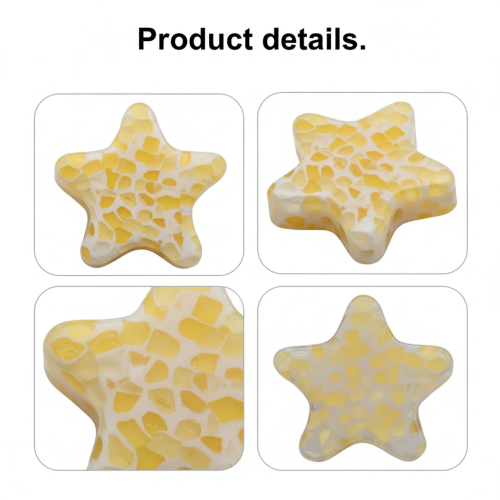 (Yellow) Eco-Friendly Mini Ocean Hair Clips 1