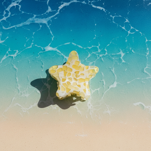 (Yellow) Eco-Friendly Mini Ocean Hair Clips 2
