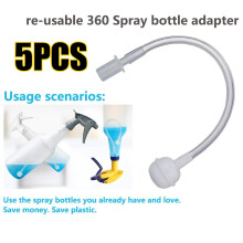 (5pcs) Juego de tubos de repuesto para botella pulverizadora, adaptadores de pajita de gravedad de bola ponderada de acero