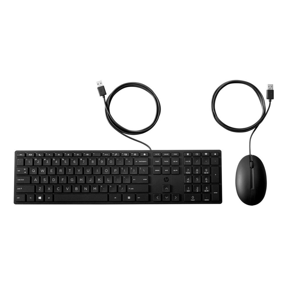 Hp Usb 320Mk Wired Keyboard & Mouse Set - Uk