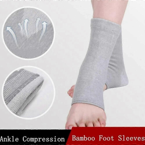 Mangas de bambú de compresión para pies, calcetines de bambú de compresión, mangas de bambú para pies 2
