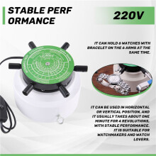 220V Automic Test Cyclotest Uhren Prüf Gerät Uhren Prüf Maschine - Uhren Beweger für Sechs Uhren Gleichzeitig Eu Stecker