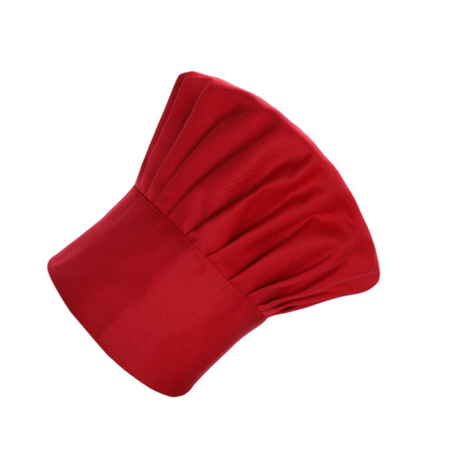 (red) Unisex Adjustable Chef Hat - Multicolor Kitchen Cap 1