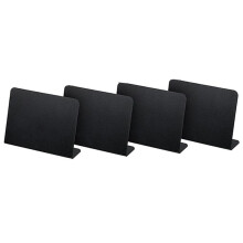 40 Stück 4 x 3 Zoll -Tafel-Tisch-Zelt-Zeichen-Tafel-Buffet-Tags Lebensmitteletikett für Party-Tischtafel-Schilder