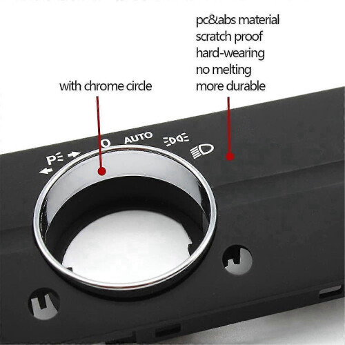 Dashboard Headlight Lamp Switch Cover Trim Replacement for W211 E Class 320 350 550 2003-2008 Type B 2