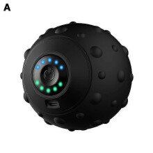 Svart (A)$ Vibrasjonsmassasjeball Elektrisk Fasciaball Muskelavslapningsmassasjeapparat Fitness Yoga Trening Restitusjon