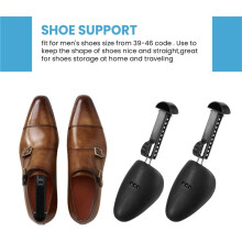 5 Pairs Praktische Kunststoff Länge Verstellbar Männer Schuhspanner Bahre Boot Halter Organisatoren (5 Paar Schwarz)