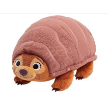 Jucărie de pluș Raya și ultimul dragon, pliabilă și rulantă, Tuk Tuk, de 18 cm, model Armadillo