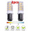 τεμάχια Ba15d LED φώτα λάμπα διπλής επαφής Smd2835 220v 51leds εξαιρετικά φωτει 2