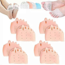 Separatoare de degete din silicon Hyggear, pachet de 4, pentru femei - yoga, pedichiură și ameliorarea durerii, distanț