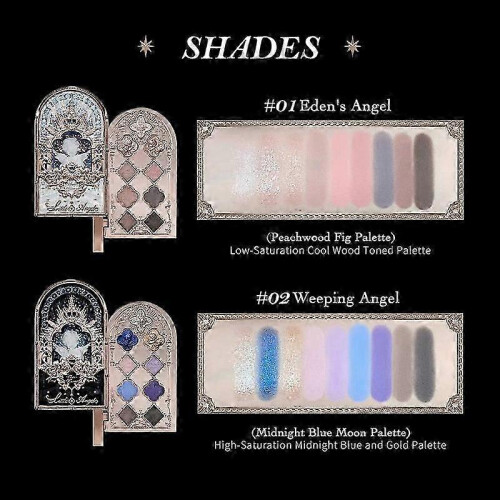 Παλέτα σκιών Little Angel Flower Knows Eyeshadow Palette με γκλίτερ για μακιγιάζ, μακρά 2