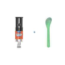 2 Stück Marine Clear Epoxy, kristallklarer, nicht vergilbender Klebstoff für Kunstharzhandwerk und Bootsdekoration, 25