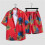 (Style B,2XL)Summer Hawaiian Shirt And Shorts Combo With Polyester Fabric Casual Look Summer 5
