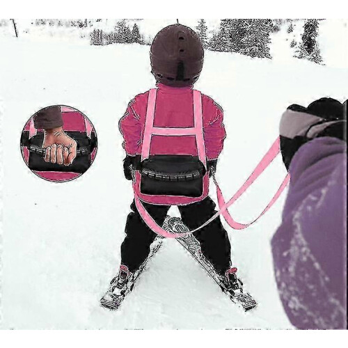 Kids Ski And Snowboard Training Harness With Removable Leash 2