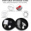 2pcs Mini Storage Case For Headphones, Storage Case With Rigid Shell Zipper, Helmet Protective Case 4