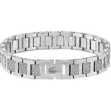 Rostfritt stål Petit Piqu-länkarmband - Unisex Silver Vardagskläder