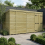 14 x 9 Pent Shed Tanalised (Double Door, No Windows) 1