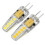 G4 2w 2835 Dimmable 10 LEDs Θερμό Λευκό Λευκό LED Διακοσμητικός Λαμπτήρας Ac12v 4