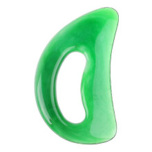 Ferramenta de massagem Gua Sha grande para drenagem linfática e alívio muscular com cabo ergonómico