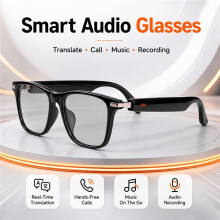 Gafas inteligentes AI, con traducción AI en tiempo real en 164 idiomas, traducción fuera de línea, grabación de