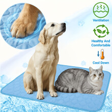 (S) 2 uds. Almohadilla de hielo Extra grande para mascotas, almohadilla para cama para perros, almohadilla para cama para