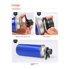 2X Camping Stove Adapter Camping Gas Stove Converter Gas Connector Aluminum Gas Tank Adapter Converter