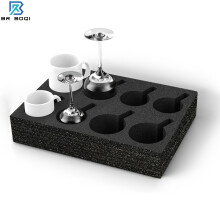 (1pc) Portavasos de 8 ranuras para vehículos recreativos y autocaravanas |Estante de almacenamiento de tazas negro para tazas