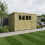 14 x 9 Pent Shed Tanalised (Single Door, With Windows) 1
