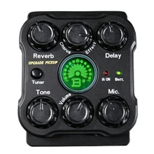 Guitar Vibration Pickup Folk Classical Acoustic Guitar Same Frequency Vibration Pickup with Tuning and Tone Adjustment