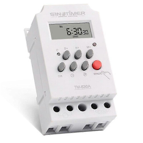 12V DC Input Programmable 24Hrs MINI TIMER SWITCH Time Relay Output Load High Power 30A 1