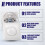 LED Dimmer  230V for Dimmable LEDs/Halogen 5-200W with White Cover Plate 10
