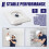 LED Dimmer  230V for Dimmable LEDs/Halogen 5-200W with White Cover Plate 9