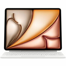 Apple Magic Keyboard/Cover Case for 33 cm (13") Apple iPad Air 13 (2025), iPad Air 13(2024) Tablet - Spanish Keyboard - White - Cantilever
