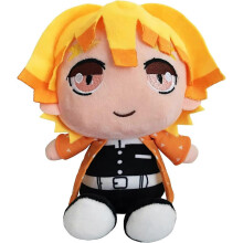 Anime Kimetsu no Yaiba Agatsuma Zenitsu Stuffed Plush Toys Cute Soft Dolls Pillows Collection Gifts for Most of Fans Birthday (Zenitsu)