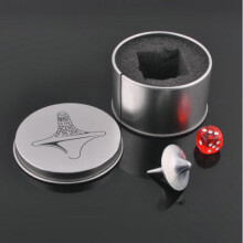 (Silber) Mini-Kreisel aus Zinklegierung, silberfarben, aus dem Film Inception Totem, Kinderspielzeug
