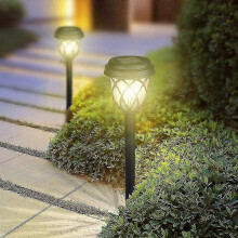 Jinxiu Garden Lights Solar Powered, Solar Lights Outdoor Garden Waterproof, Led Solar Path Lights, Solar Powered Outdoor Lights for Garden/patio/lawn