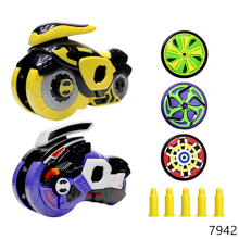 (7942 ohne Verpackung) Heißer Fidget Kreisel, magischer Kreisel, Motorrad-Kriegsfahrt, Zyklonangriff,