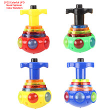 (1 Stück, Farbe zufällig) Neuer Kreisel, blinkender Kreisel, leuchtendes Spielzeug, bunter Kreisel-Auswurf,