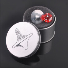 (Silber) Bestes Geschenk: Mini-Kreisel aus Zinklegierung in Silber, inspiriert vom Film Inception –